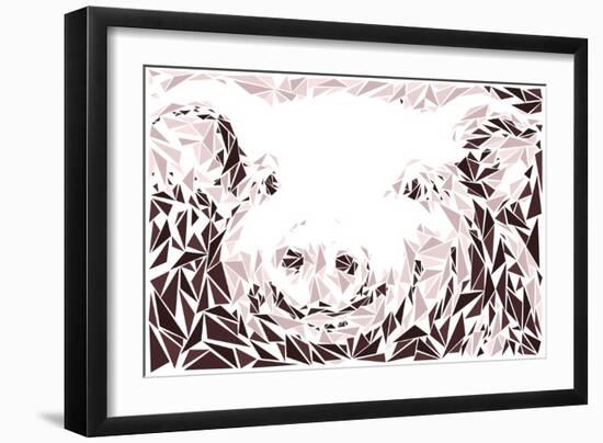 Piggy-Cristian Mielu-Framed Art Print