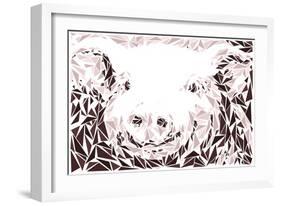 Piggy-Cristian Mielu-Framed Art Print