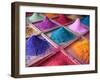 Pigments for Sale on Market Stall, Goa, India-Dan Brady-Framed Art Print