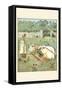 Pigs are Fed in their Trough-Randolph Caldecott-Framed Stretched Canvas