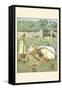 Pigs are Fed in their Trough-Randolph Caldecott-Framed Stretched Canvas