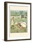 Pigs are Fed in their Trough-Randolph Caldecott-Framed Art Print