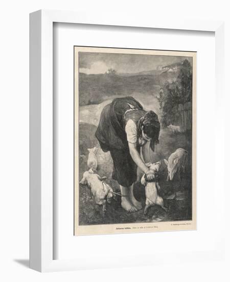Pigs' Bathday-null-Framed Art Print
