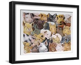 Pigs Galore-Pat Scott-Framed Giclee Print