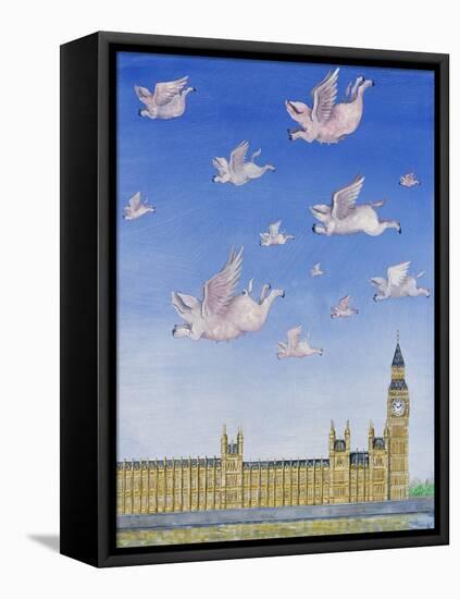 Pigs Might Fly-Rebecca Campbell-Framed Stretched Canvas