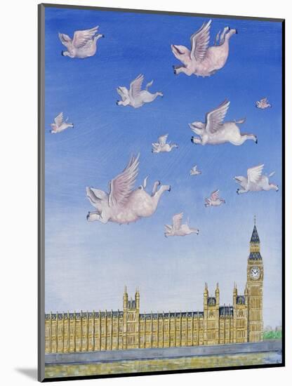 Pigs Might Fly-Rebecca Campbell-Mounted Giclee Print