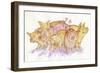 Pigs-Bill Bell-Framed Giclee Print