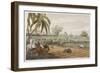 Pigsticking in India-Captain Thomas-Framed Art Print