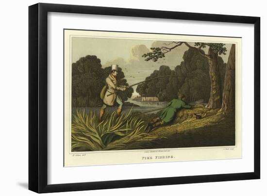 Pike Fishing-Henry Thomas Alken-Framed Giclee Print