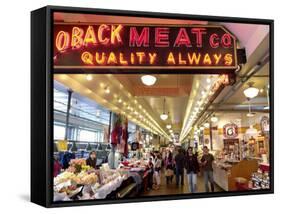 Pike Market, Seattle, Washington State, United States of America, North America-De Mann Jean-Pierre-Framed Stretched Canvas