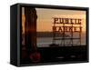 Pike Place Market and Puget Sound, Seattle, Washington State-Aaron McCoy-Framed Stretched Canvas