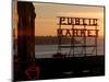 Pike Place Market and Puget Sound, Seattle, Washington State-Aaron McCoy-Mounted Premium Photographic Print