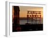 Pike Place Market and Puget Sound, Seattle, Washington State-Aaron McCoy-Framed Photographic Print