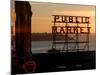 Pike Place Market and Puget Sound, Seattle, Washington State-Aaron McCoy-Mounted Photographic Print