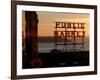 Pike Place Market and Puget Sound, Seattle, Washington State-Aaron McCoy-Framed Photographic Print