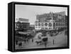 Pike Place Market Photograph - Seattle, WA-Lantern Press-Framed Stretched Canvas