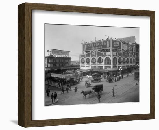 Pike Place Market Photograph - Seattle, WA-Lantern Press-Framed Art Print