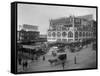 Pike Place Market Photograph - Seattle, WA-Lantern Press-Framed Stretched Canvas