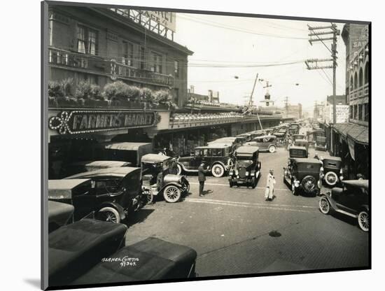 Pike Place Market, Seattle, 1924-Asahel Curtis-Mounted Giclee Print