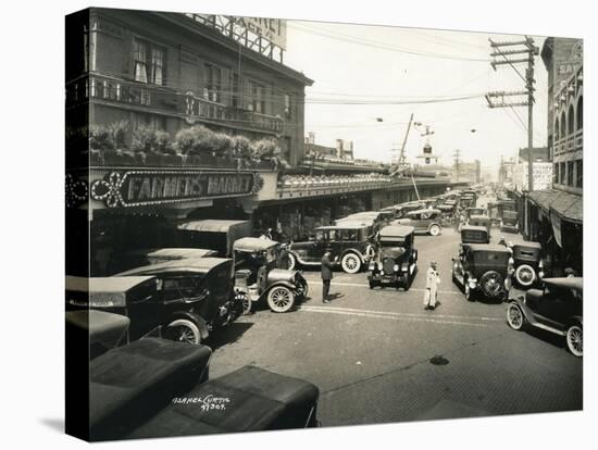 Pike Place Market, Seattle, 1924-Asahel Curtis-Stretched Canvas