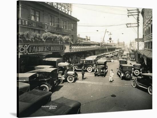 Pike Place Market, Seattle, 1924-Asahel Curtis-Stretched Canvas