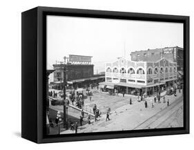 Pike Place Market, Seattle, WA, 1912-Asahel Curtis-Framed Stretched Canvas