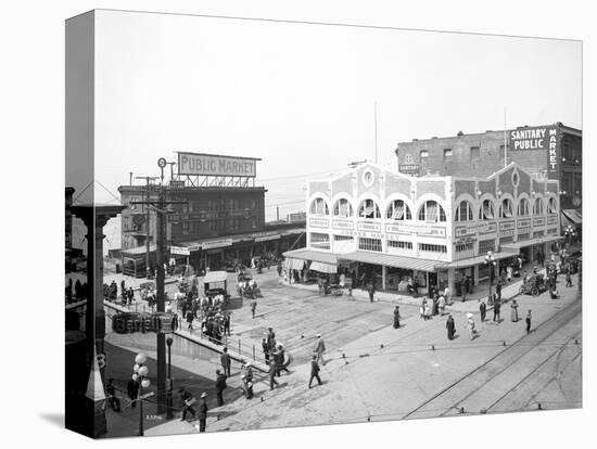 Pike Place Market, Seattle, WA, 1912-Asahel Curtis-Stretched Canvas