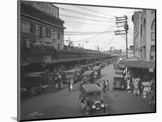 Pike Place Market, Seattle, WA, 1931-Ashael Curtis-Mounted Giclee Print