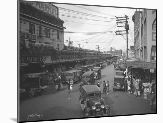 Pike Place Market, Seattle, WA, 1931-Ashael Curtis-Mounted Giclee Print