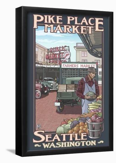 Pike Place Market, Seattle, Washington-null-Framed Poster