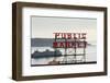 Pike Place Market Sign.-Jon Hicks-Framed Photographic Print