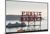 Pike Place Market Sign.-Jon Hicks-Mounted Photographic Print