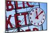 Pike Place Market Sign.-Jon Hicks-Mounted Photographic Print