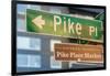 Pike Place Market Sign-Steve Gadomski-Framed Photographic Print