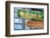 Pike Place Market Sign-Steve Gadomski-Framed Photographic Print