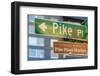 Pike Place Market Sign-Steve Gadomski-Framed Photographic Print