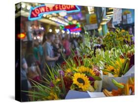 Pike Place Market.-Jon Hicks-Stretched Canvas