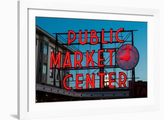 Pike Place Public Market Seattle-Steve Gadomski-Framed Photographic Print