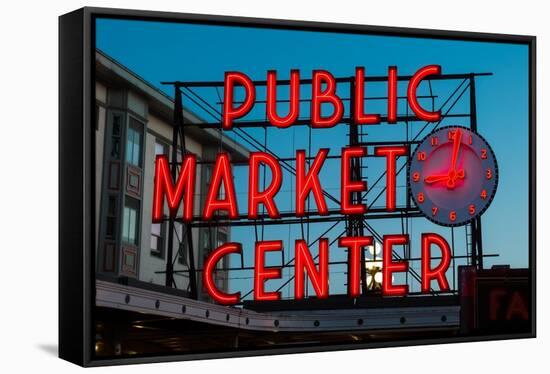 Pike Place Public Market Seattle-Steve Gadomski-Framed Stretched Canvas