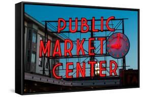 Pike Place Public Market Seattle-Steve Gadomski-Framed Stretched Canvas