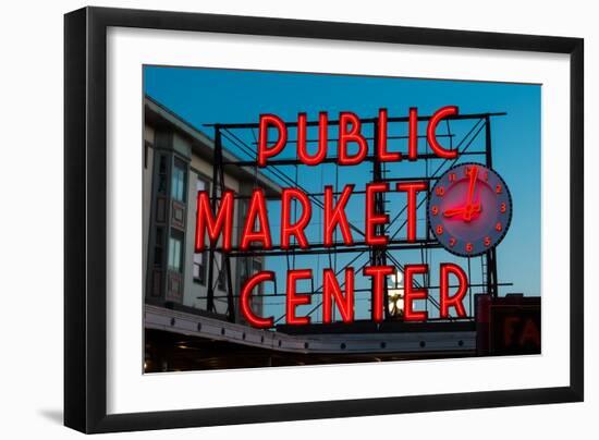 Pike Place Public Market Seattle-Steve Gadomski-Framed Photographic Print