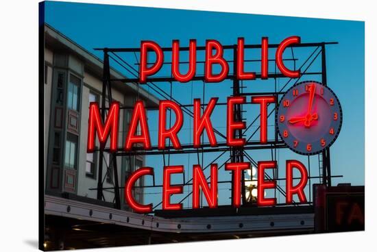 Pike Place Public Market Seattle-Steve Gadomski-Stretched Canvas