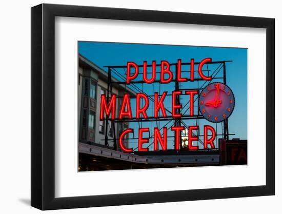 Pike Place Public Market Seattle-Steve Gadomski-Framed Photographic Print