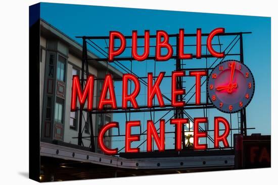 Pike Place Public Market Seattle-Steve Gadomski-Stretched Canvas