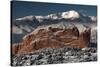 Pike's Peak and the Gardern of the Gods-bcoulter-Stretched Canvas