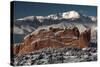Pike's Peak and the Gardern of the Gods-bcoulter-Stretched Canvas