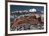 Pike's Peak and the Gardern of the Gods-bcoulter-Framed Photographic Print