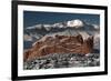 Pike's Peak and the Gardern of the Gods-bcoulter-Framed Photographic Print