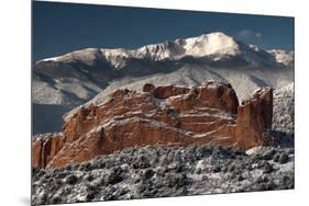 Pike's Peak and the Gardern of the Gods-bcoulter-Mounted Photographic Print