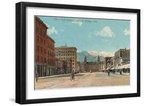 Pike's Peak Avenue, Colorado Springs, Colorado-null-Framed Art Print